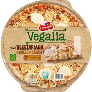 Pizza vegetariana con queso de cabra y cebolla asada envase 360 g - Campofrio