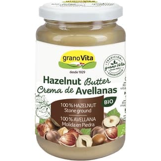 Crema de avellanas ecológica sin gluten y sin aceite de palma tarro 350 g - Granovita