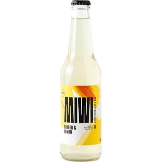 Kombucha sabor jengibre y limón sin azúcar botella 330 ml - Miwi