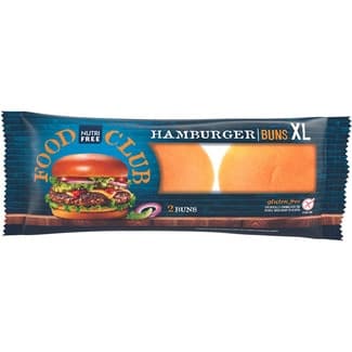 Food Club pan hamburguesa XL sin gluten 2 unidades paquete 200 g - Nutrifree