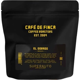 Café tostado en grano de Brasil El Dorado superauto bolsa 250 g - Cafe De Finca