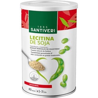 Lecitina de soja granulada para el colesterol bote 400 g Trazabilidad - Santiveri