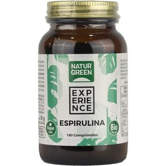 Experience espirulina Bio sin gluten y sin lactosa envase 90 g 180 comprimidos - Naturgreen