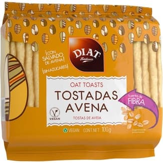 Tostadas con salvado de avena veganas envase 100 g - Diat Radisson