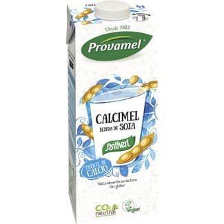 Calcimel bebida de soja enriquecida con calcio sin gluten y sin lactosa envase 1 l - Provamel