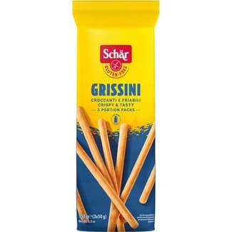 Grissines sin gluten y sin lactosa envase 150 g - Schar