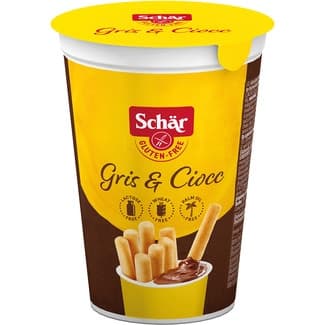 Gris & Ciocc grisines y crema de cacao sin gluten, sin lactosa y sin aceite de palma envase 52 g - Schar