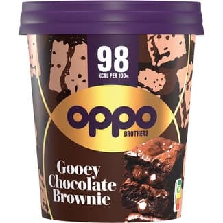 Helado de brownie de chocolate tarrina 475 ml - Oppo Brothers