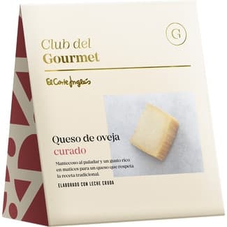 Queso de oveja curado elaborado con leche cruda cuña 250 g - Club Del Gourmet