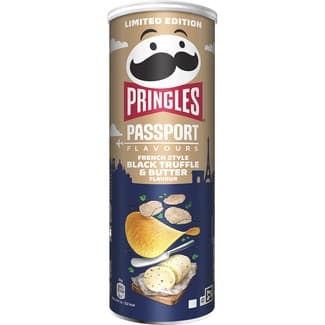 Aperitivo frito de patata sabor black truffe & butte lata 165 g - Pringles