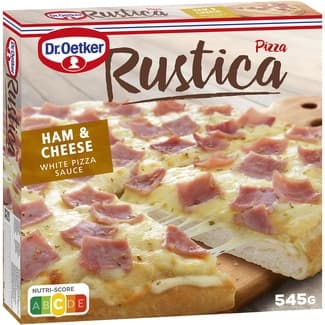 Rústica pizza doble jamón & queso estuche 680 g