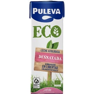 Leche desnatada ecológica brik 1 l - Puleva