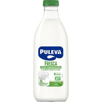 Leche fresca semidesnatada botella 1 l - Puleva