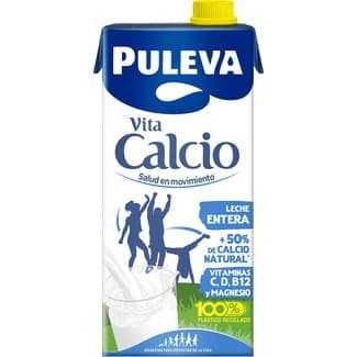 Leche entera enriquecida con calcio brik 1 l - Puleva