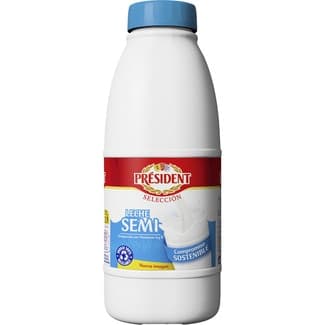 Leche semidesnatada botella 1,5 l - President