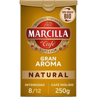 Café molido natural intensidad 8 paquete 250 g - Marcilla