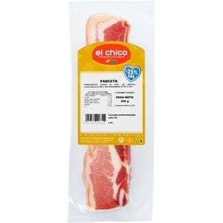 Panceta baja en sal sin gluten sin lactosa taco 300 g - El Chico