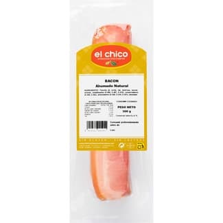 Bacon ahumado tradicional sin gluten pieza 300 g - El Chico