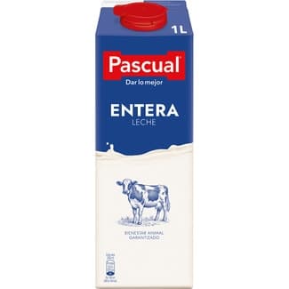 Leche entera brik 1 l - Pascual