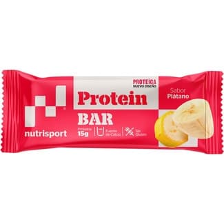 Barrita proteica sabor plátano sin gluten envase 44 g - Nutrisport