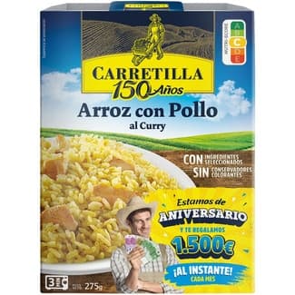 Arroz con pollo al curry envase 300 g - Carretilla