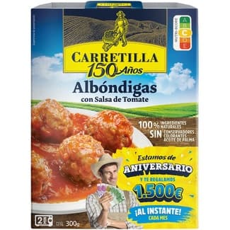 Albóndigas con salsa de tomate envase 300 g - Carretilla