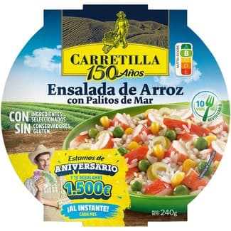 Ensalada de arroz con palitos de mar bol 240 g - Carretilla