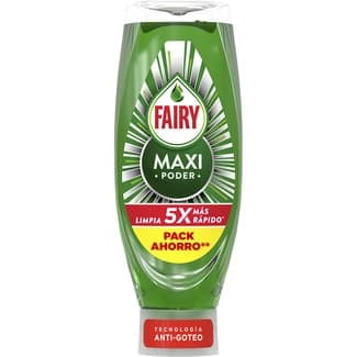 Lavavajillas a mano concentrado Maxi Poder tecnología anti-goteo botella 730 ml - Fairy