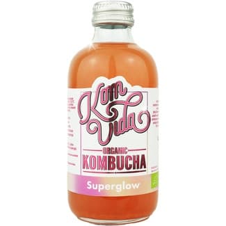Organic kombucha Superglow ecológica botella 250 ml - Komvida