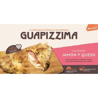 Pizza Calzona de jamón y queso envase 360 g - Guapizzima