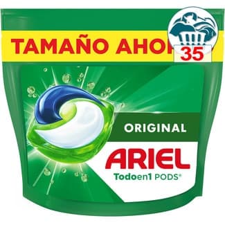 Detergente cápsulas Original Todo en 1 Pods bolsa 35 cápsulas - Ariel