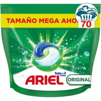 Detergente cápsulas Original Todo en 1 Pods bolsa 70 cápsulas - Ariel