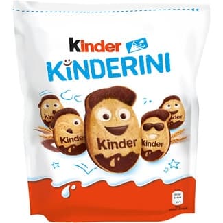 Galletas crujientes con leche y cacao con el sabor único de kinder bolsa 250 g - Kinder