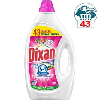 Detergente líquido Adiós al Separar Total 4+1 botella 43 dosis - Dixan