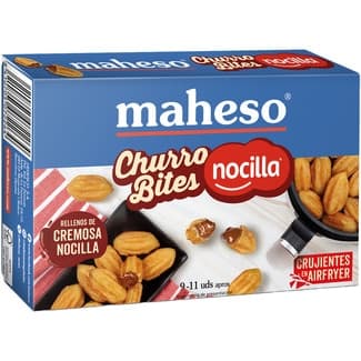 Churros bite rellenos de cremosa nocilla de 9 a 11 piezas caja 170 g - Maheso