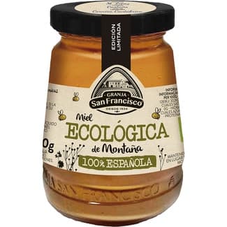 Miel de montaña ecológica 100% española tarro 250 g - Granja San Francisco