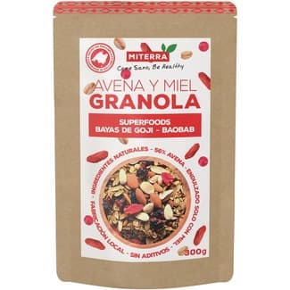 Granola con bayas de goji y baobab envase 300 g - Miterra