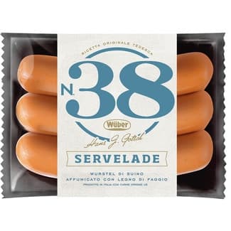 N38 salchichas Servelade 3 piezas paquete 240 g - Wüber