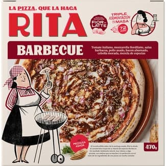 Barbacoa pizza barbacoa con pechuga asada estuche 470 g - Rita
