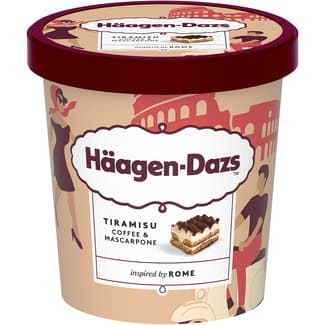 Helado de tiramisú coffee & mascarpone inspirado en Roma tarrina 420 ml - Haagen-dazs