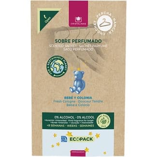Ambientador perfumado de armario aroma Bebe y Colonia sobre 1 unidad - Cristalinas