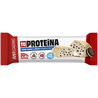 Tú Proteína barrita de proteínas sabor cookies and cream sin azúcares añadidos unidad 50 g - Just Loading