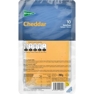 Queso cheddar en lonchas envase 200 g - El Corte Ingles