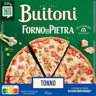 Pizza con atún en aceite  Tonno estuche 360 g - Buitoni Forno Di Pietra