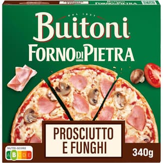 Pizza de jamón y champiñones Proscuitto e Funghi estuche 340 g - Buitoni Forno Di Pietra