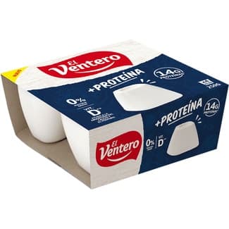 Queso fresco + proteína 0% m.g. con vitamina D pack 4 x 62,5 g 250 g - El Ventero