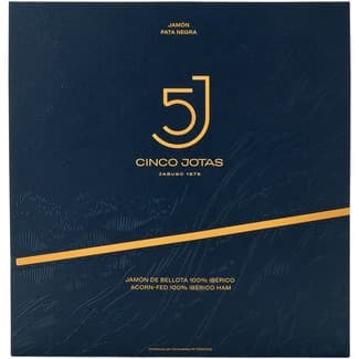 Jamón de bellota 100% ibérico en lonchas envase 80 g - Cinco Jotas