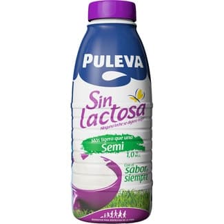 Leche semidesnatada más ligera que una semi 1% materia grasa sin lactosa botella 1 l - Puleva