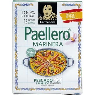 Paellero Marinera sazonador para paella 3 sobres para 12 raciones envase 12 g - Carmencita
