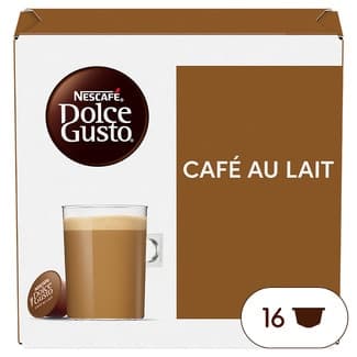 Café con leche intensidad 7 estuche 16 cápsulas - Nescafe Dolce Gusto